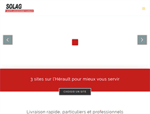 Tablet Screenshot of agregats-gravier-sable-herault.com